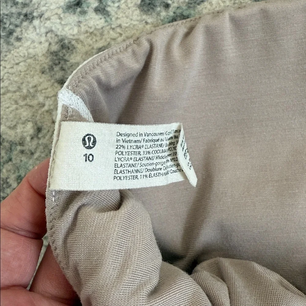 Lululemon Ribbed Nulu Asymmetrical Yoga Bra *Light Support, A/B Cup